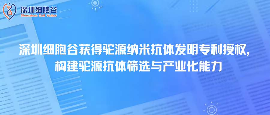 深圳918博天堂官网取得驼源纳米抗体发明专利授权，构建驼源抗体筛选与产业化能力